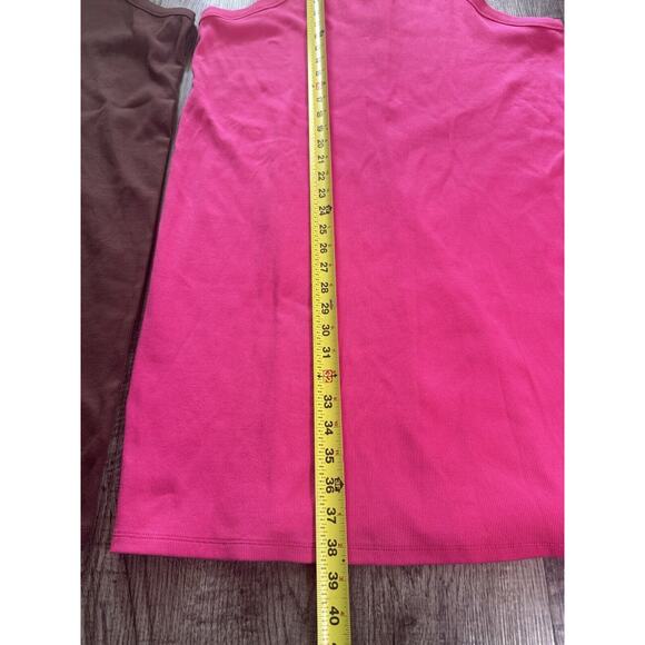 Old Navy 3X Sleeveless Shift Dress Comfortable Pink Brown Lot Of 2 House Dress - Picture 2 of 10